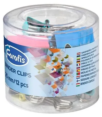 Produktbild von Büroklammern, 25 mm, in Pastellfarben