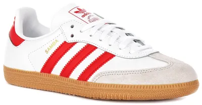 Produktbild von Adidas Samba OG J In White Red For Youth – 3.5 UK - 36 EU - 4 US / White Red