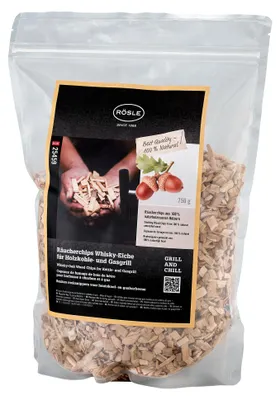 Produktbild von RÖSLE Räucherchips Whisky-Eiche 750 g