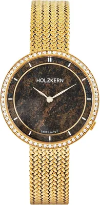 Zdjęcie produktu dla Zegarek damski Holzkern Coralline w kolorze brązowo-złotym z 2 paskami