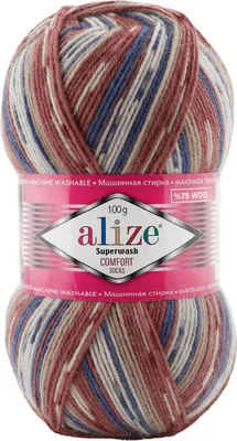 Produktbild von 100g Sockenwolle Superwash Comfort 4-fädig Schurwolle Sockengarn Farbauswahl
