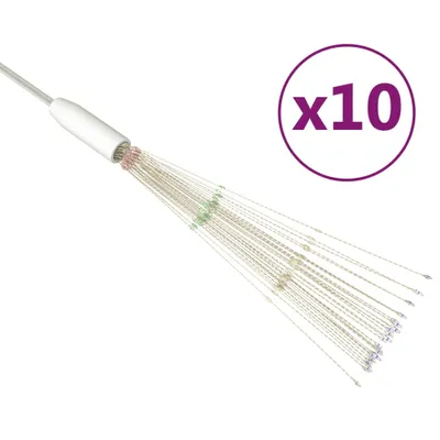 Produktbild von vidaXL Feuerwerkslichter 10 Stk. Mehrfarbig 20 cm 1400 LEDs
