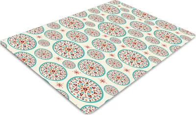 Produktbild von Stuhlunterlage Bürostuhlunterlage 120 cm x 90 cm Bodenmatte Bürostuhlunterlage - Indische kunst