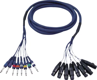 Produktbild von DAP FL61 - 8 XLR/F 3P to 8 Jack mono 6 m