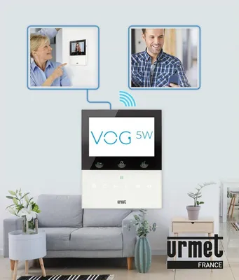 Image de Moniteur vidéo wifi blanc - Urmet Captiv - 1760/16 - vog5w