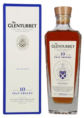 Produktbild von The Glenturret 10 Years Old PEAT Smoked Release 2025 46,6% Vol. 0,7l in Geschenkbox