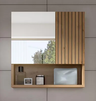 Produktbild von Spiegelschrank Mone | mit offenem Fach | Artisan Oak