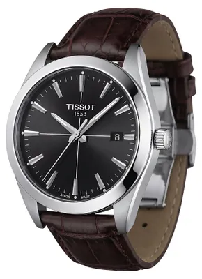 Produktbild von Tissot Gentleman Quarz 40 mm Schwarz Braun T127.410.16.051.01