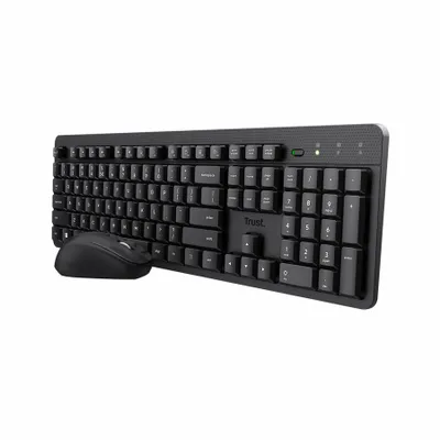 Produktbild von Trust Ody II Tastatur Maus enthalten Universal RF Wireless QWERTY US Englisch Schwarz