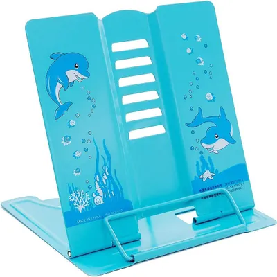 Produktbild von Buchständer, Verstellbar, Multifunktional, Edelstahl, Blau