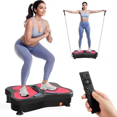 Zdjęcie produktu dla Płyta wibracyjna fitness do domu masaż drenażu limfatycznego 180 kg