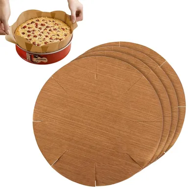 Imagen del producto de Papel de horno redondo, 4 unidades, resistente al calor, reutilizable, para freidoras de aire