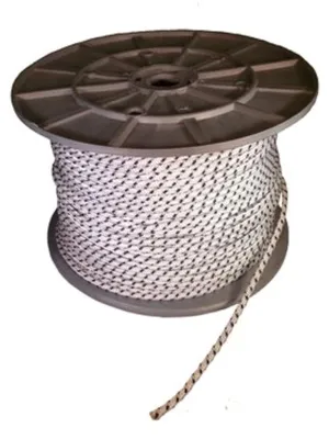 Produktbild von Brr exactus Markisen-Kabeltrommel mit sehr stabilem Nylon 180° drehbar 4,5m Nylonschnur 10m braun/weiß – Nylonseil, 10 M