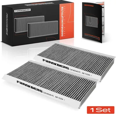 Immagine prodotto di Frankberg 2x filtro aria cabina a carboni attivi per Mercedes-Benz Classe A Classe B W169