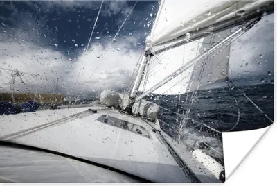 Produktbild von MuchoWow® Poster Segelboot auf der Nordsee 120x80 cm - Bilder