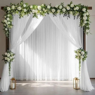 Immagine prodotto di Griglia bianca da sfondo per la fotografia di matrimonio e le decorazioni