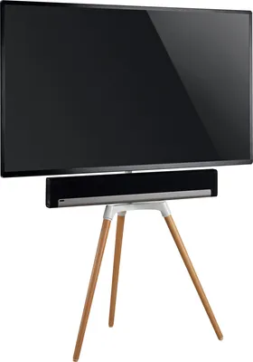 Produktbild von TV-Ständer mit Soundbarhalter, Farbe:Hell