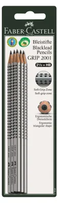 Obrázok produktu pre Faber-Castell 117697, HB, Strieborná, Trojuholníkový, 3,8 mm, Blistr, 6 kusov