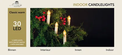 Productafbeelding van Kaarsverlichting 30 lampjes 7,5 meter LED Anna's Collection