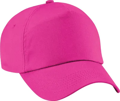 Produktbild von Beechfield Uni 5 Panel Baseballkappe Original RW201 (Einheitsgröße) (Fuchsia)