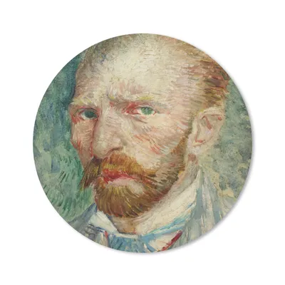 Produktbild von MuchoWow® Mauspad Mousepad Selbstporträt - Vincent van Gogh 50x50 cm - Mousepads - Maus Mat - Pad - Mausunterlage - Vinyl