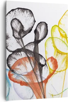 Produktbild von Bild auf Leinwand - Leinwandbild - Einteilig - Blumen Abstraktion Surrealismus - 70x100cm - Wand Bild - Wandbilder - Leinwanddruck - Wanddekoration - Leinwand bilder - Wandbild - PA70x100-4444