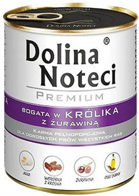 Produktbild von DOLINA NOTECI Premium Rich in rabbit with cranberries - Nassfutter für Hunde - 800 g