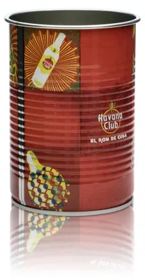 Produktbild von Havana Becher Glas 0,35l Metall Dose Longdrink Cocktail Fingerfood Snacks Gastro