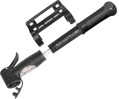 Image de M-wave Double Shot B Mini pompe Noir 100 Psi Noir 100 Psi