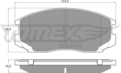 Produktbild von TOMEX brakes Bremsbeläge Satz Vorne Bremsklötze für DAIHATSU TERIOS (J2) TX 12-91