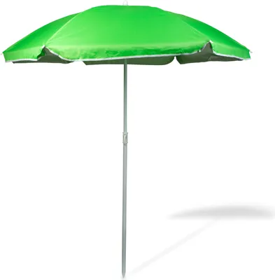 Produktbild von Strandschirm 155 x Ø135 cm – Sonnenschirm grün – mit UV-Schutz 40+ – einfach zum Mitnehmen