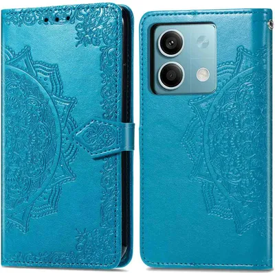 Zdjęcie produktu dla imoshion Mandala Bookcase dla Xiaomi Redmi Note 13 (5G) - turkusowy