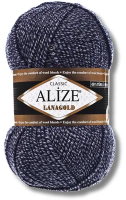 Zdjęcie produktu dla Alize 1x 100 g wełna Lanagold, jednolita, szydełkowanie, dzierganie (901)