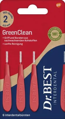 Obrázek produktu pro Dr.Best Interdental Green Clean gr.2 6ks