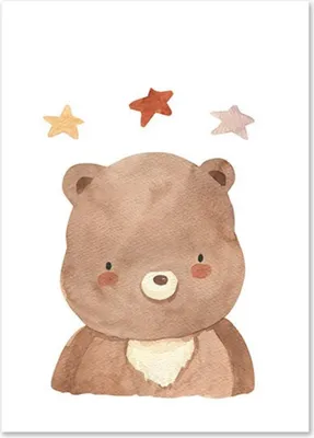 Produktbild von TPFLiving Kunstdruck LW-1031 (OHNE RAHMEN) Poster - Leinwand - Wandbild - Hochauflösender Giclée-Druck, langlebig und hochwertig - You are my sunshine - Bär, Löwe, Regenbogen für Kinderzimmer -  - Größe: 50x70cm