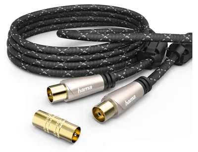 Produktbild von Hama 00179238, 10 m, Koaxial, Koaxial, Schwarz, Braun