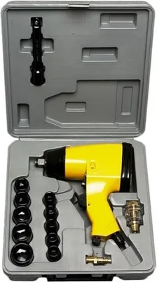 Produktbild von Schlüssel-Set 1/2" pneumatisch + 10 Stecknüsse und Zubehör