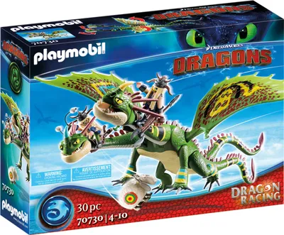 Produktbild von PLAYMOBIL Dragons 70730 Dragon Racing: Raffnuss und Taffnuss mit Kotz und Würg