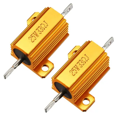 Drahtwiderstand 25W 30 Ohm 5% 33R, 2 Stück, Aluminiumgehäuse