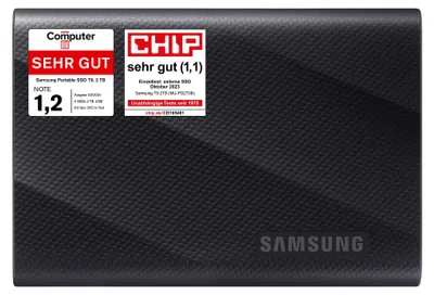 Produktbild von Samsung MU-PG2T0B, 2 TB, USB Typ-C, USB 3.2 Gen 2x2, 2000 MB/s, Schwarz