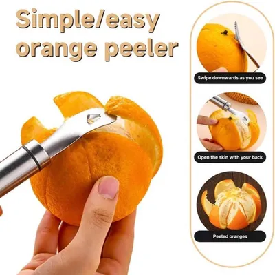 - Set von 2 Peeling-Werkzeugen aus rostfreiem Stahl für Obst und Gemüse - Küchenaccessoires mit ergonomischem Griff