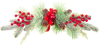 Produktbild von Gesteck MagicHome Weihnachten, mit Beeren, verschneit, 54 cm