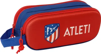 Obrázok produktu pre Atlético Madrid Červený 21 x 8 x 6 cm 3D dvojitý viacúčelový kufor