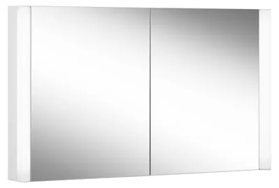 Produktbild von Schneider EASY LED-Lichtspiegelschrank, 2 Doppelspiegeltüren, 100x70x14cm, 175.100.01.0201