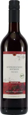 Produktbild von Baden Spätburgunder Rotwein trockener Qualitätswein 750ml