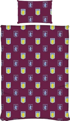 Obrázok produktu pre Aston Villa FC - obojstranná - sada posteľnej bielizne "Pulse" BS2773 (jednolôžko) (bordová/žltá/svetlomodrá)