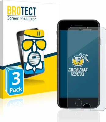 Produktbild von 3x BROTECT Entspiegelungs Schutzglas für Apple iPhone SE 2 / SE 3 Schutzfolie Panzer Folie Glas Display Schutz matt