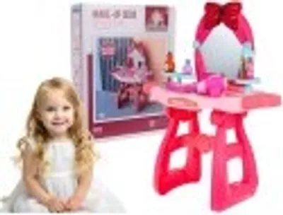 Immagine prodotto di tavola da toeletta interattiva con specchio per piccoli fashionisti per bambini