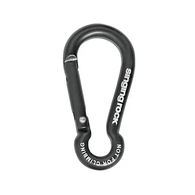 Zubehörkarabiner Mini Pear von singing rock; schwarz; für Klettern; Materialkarabiner.