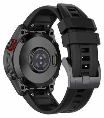 Produktbild von By Qubix Silikon Sportarmband - Schwarz - passend für Garmin Forerunner 745 / 935 / 945 / 955 / 965